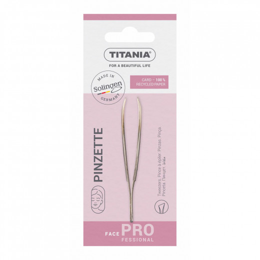 Titania Tweezers Point Gold-pl slanted