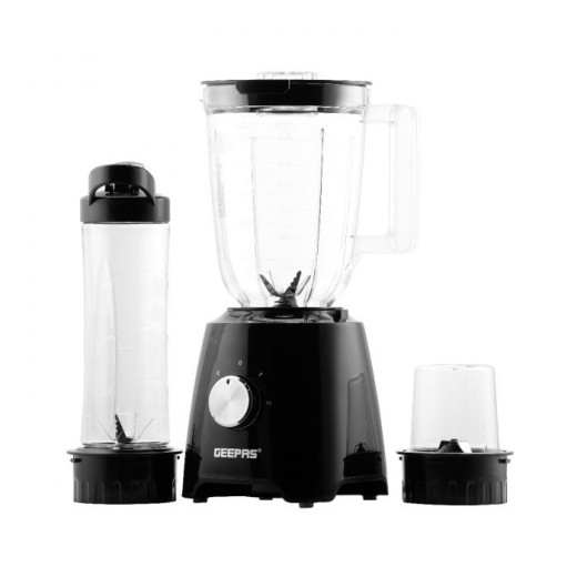 Geepas 3-In-1 Super Blender 1.5L 500ml BPA Jar