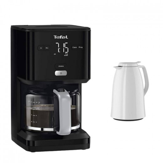Tefal Smart'n Light Filter Coffee Machin + Hg Mambo Thermos Matt, White Color