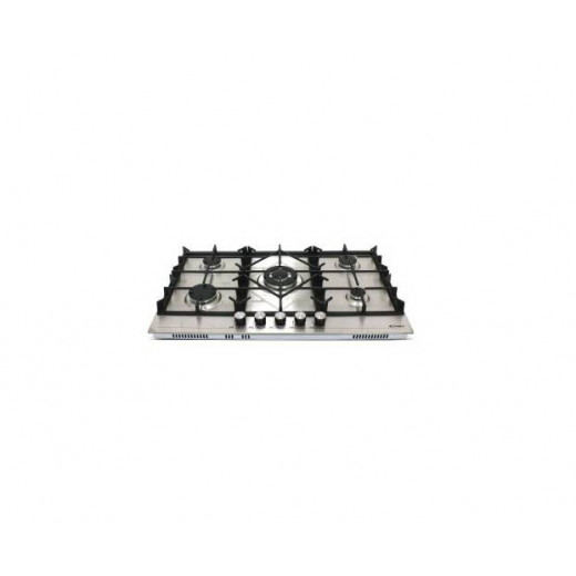 Conti Bi Hob 90cm - Gas - 5 Burners - Cast Iron - Silver