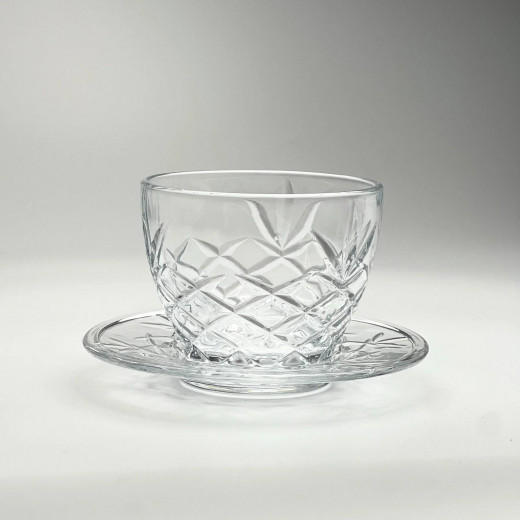 Vague 12 Piece Pudding Glass Bowls 3.35