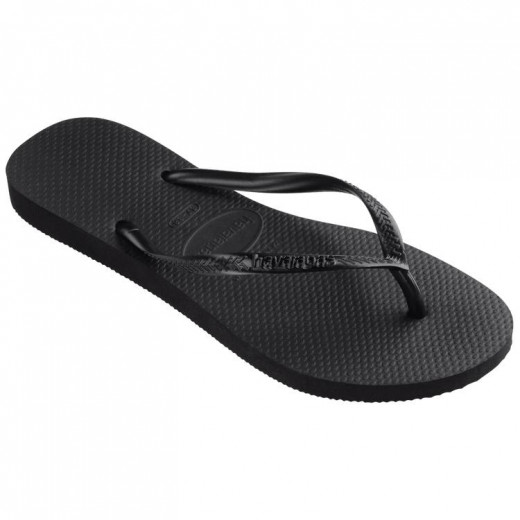 Havaianas Slim Flip Flops - Black - (39 - 40)