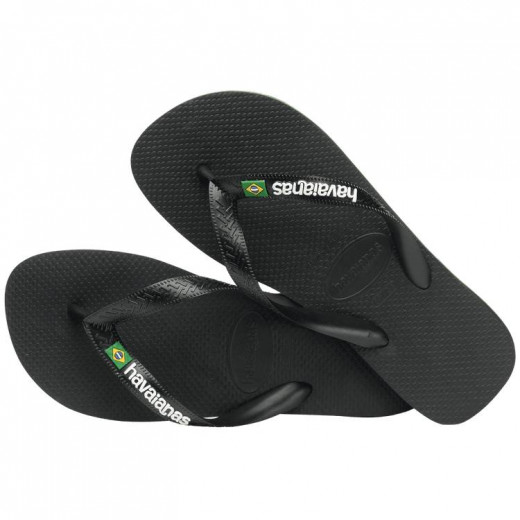 Havaianas Brasil Logo Black 31/32