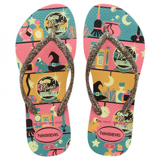 Havaianas Kids Slim Fashion Pink Porcelain 31/32