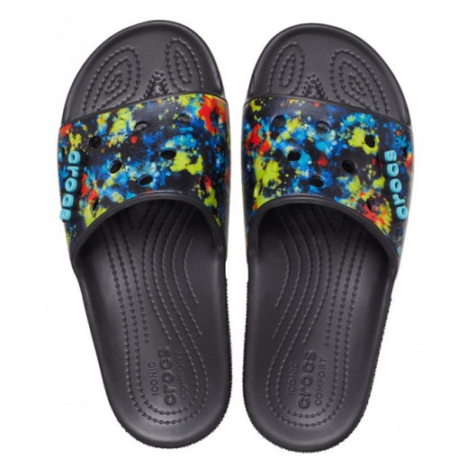 Crocs Classic Tie-Dye Graphic Slide, Size 39-40