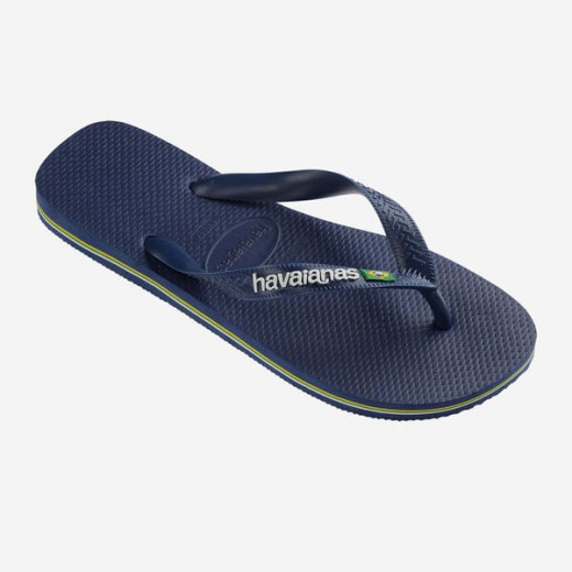 Havaianas Brasil Logo Navy Blue 47/48