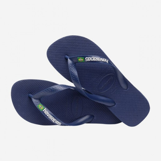 Havaianas Brasil Logo Navy Blue 37/38