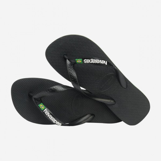 Havaianas Brasil Logo Black 45/46