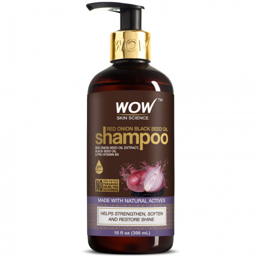 Wow Skin Science Onion Red Seed Oil Shampoo, 300 ml, 2 Packs