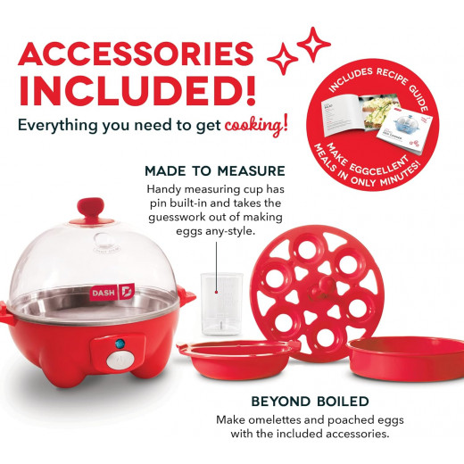 Dash Rapid Egg Cooker, Red