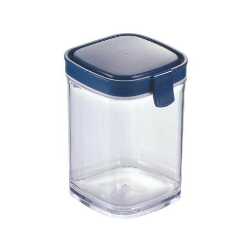 Square Airtight Food Container Jar 1.5 L Blue