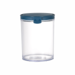 Round Airtight Food Container Jar 1.2 L Blue