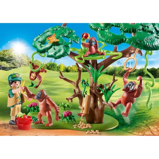 Playmobil Orangutans with Tree