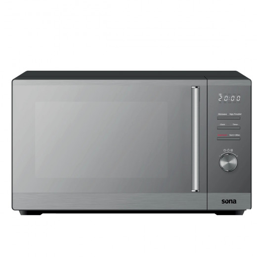 Sona Microwave 34 L Silver with mirror Glass 1000 W