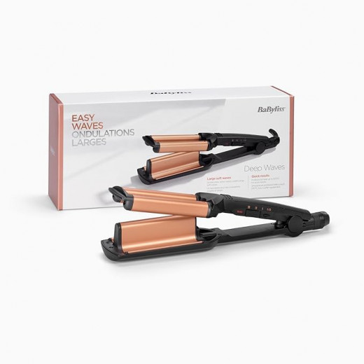 Babyliss Deep Waves Curling iron Warm Black, Orange