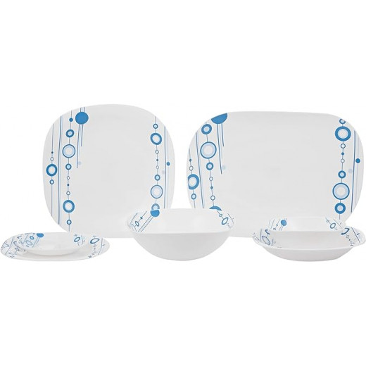 " Royalford RF9760 97Pcs Opal Ware Dinner Set"