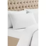 Madame Coco   Chouette Double Antique Percale Duvet Cover Set - White