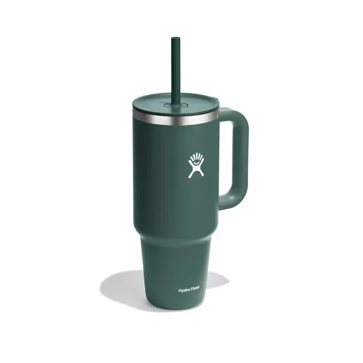 Hydro Flask - Travel Tumbler - Thermal Mug 1180 ml (40 oz) with Lockable Press-in Straw Lid, FIR