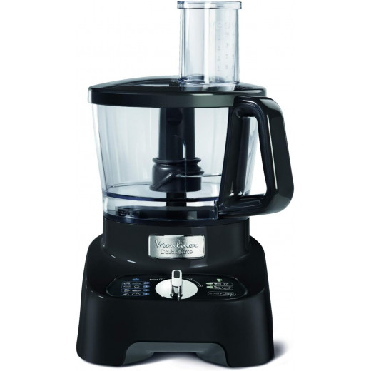 Moulinex Double Force 3 Litre Food Processor, 1000 Watts, Black, Plastic