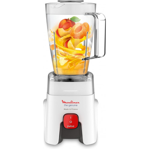 Moulinex genuine blender with grinder and grater, 1.75 liter, 500 watt, white - lm242b25