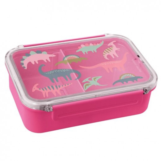 Stephen Joseph Pink Dino Plastic Children's Food Container Pink Dino