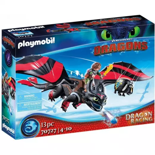 Playmobil Dreamworks Dragon Racing: Hiccup And Toothless, With Light Module