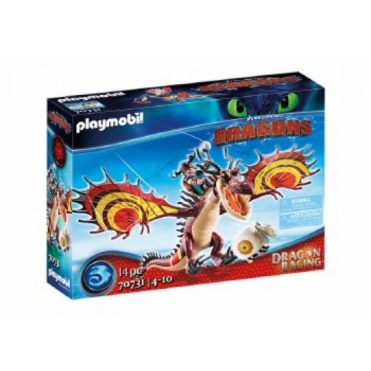 Playmobil Dreamworks Dragon Racing: Fishlegs And Meatlug