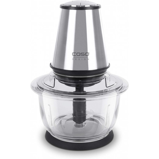 CASO Universal Chopper 4 Premium Stainless-Steel Knives, Glass Container