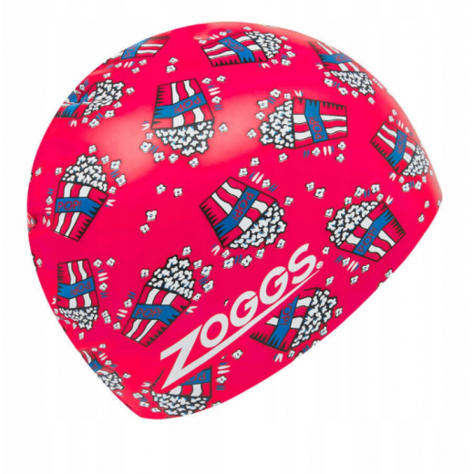 Zoggs Sea Life printed silicone swimming cap for adults