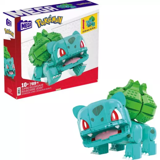 MEGA Pokemon Jumbo Bulbasaur Building Toy Kit, with 1 Action Figure - 789pcs