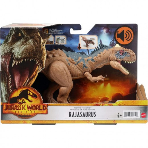 Mattel Jurassic World Roar Strikers Rajasaurus Dinosaur Action Figure