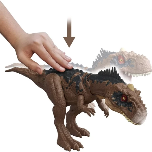 Mattel Jurassic World Roar Strikers Rajasaurus Dinosaur Action Figure