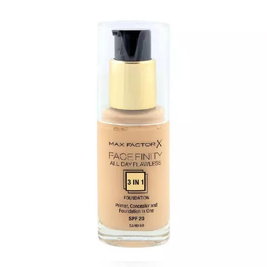 Max Factor Facefinity All Day Flawless 3 in1 Foundation 30ml SAND 60