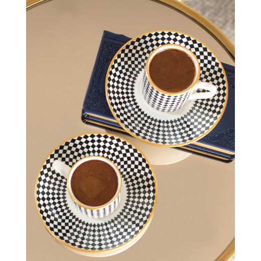 Madame Coco Lenora 4-Piece Coffee Cup Set, 90 ml