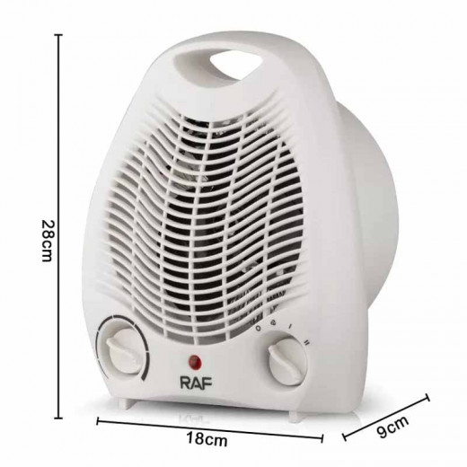 RAF Fan Heater, White, 2000 WAT