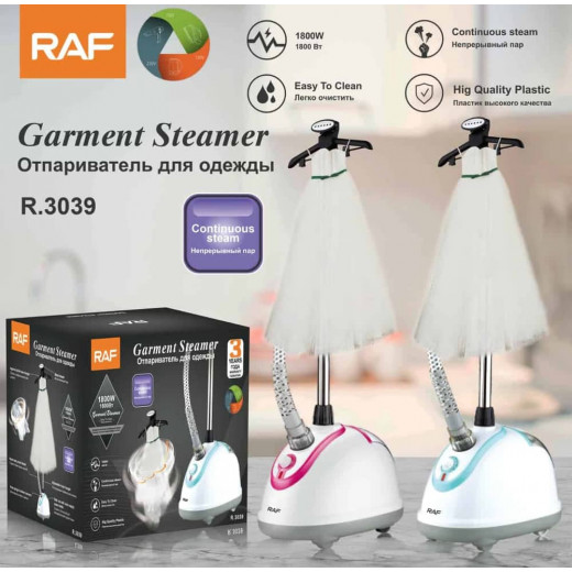 RAF Garment Steamer, White, 1800W