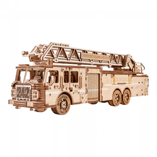 Wood Trick Rescue Firetruck Wooden 3D Puzzles for Adults and Kids to Build