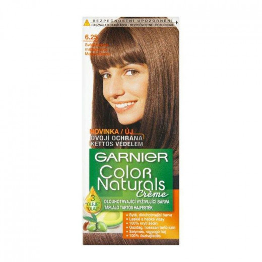 Garnier Color Naturals Permanent Crème Hair Color, 6.25 Chestnut Brown