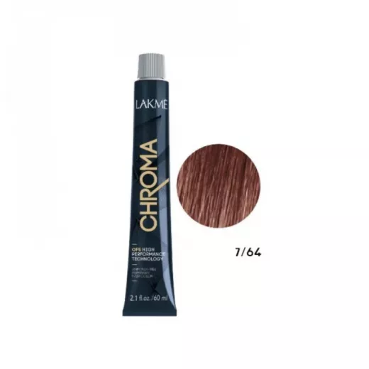 Lakme Chroma Copper Chestnut Medium Blonde Cream Hair Color 7/64