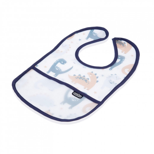 BabyJem Double Sided Resistant Bib DINOSAUR Blue