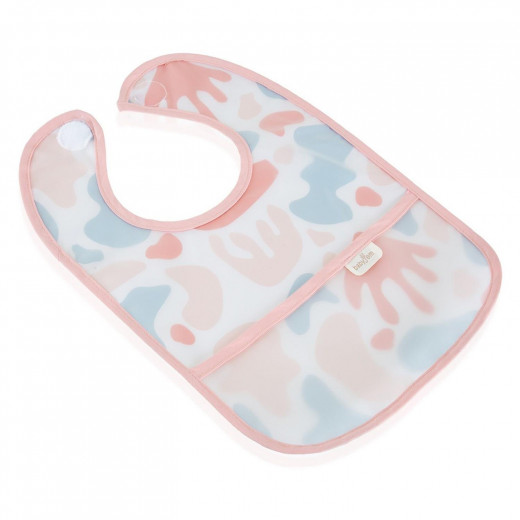 BabyJem Double Sided Resistant Bib PUZZLE Pink