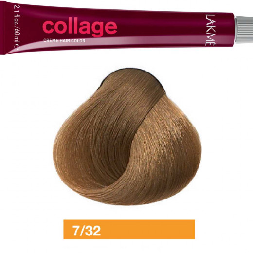 Lakme Collage Cream Violet Gold Medium Blonde Hair Color 7/32