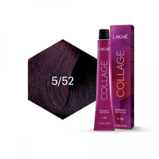 Lakme Collage Creme Hair Color 5/52 60ml