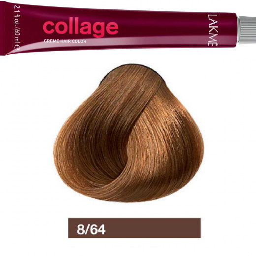 Lakme Collage Copper Chestnut Light Blonde Cream Hair Color 8/64