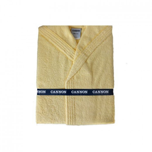 Cannon Plain Unisex Bathrobe (1 Piece), 100% Cotton, M, Yellow