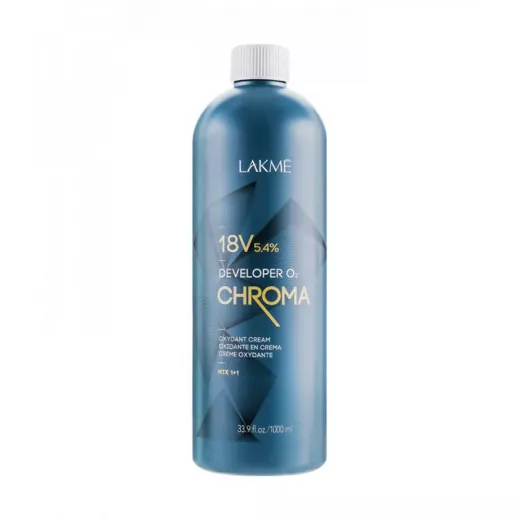 Lakme Chroma Developer O2 18V 5.4% Oxydant Cream 1000ml