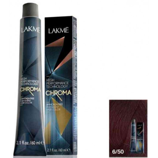 Lakme Chroma Cream Hair Color 6/50 Mahogany Dark Blonde