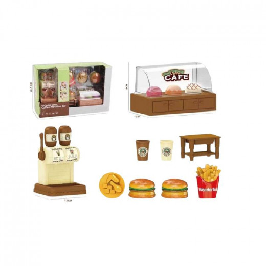 Mini Fast Food Set with Accessories Pretend Play