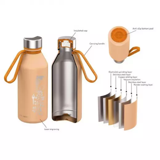 Carl Oscar Spirit TEMPFlask Thermal bottle - 0.5L - Energy (Peach)