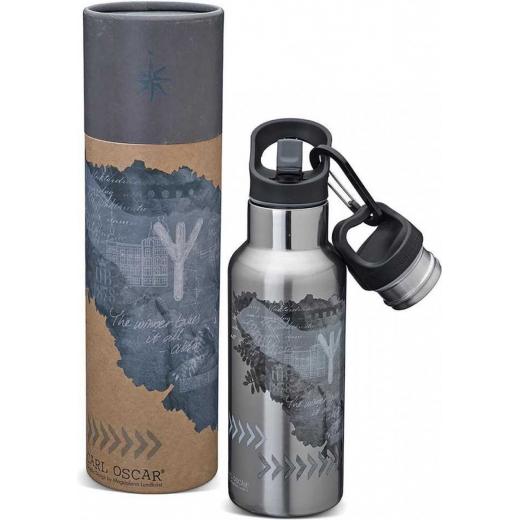 Carl Oscar Wisdom Templasque Thermal Bottle 0.5 L - Grey Power